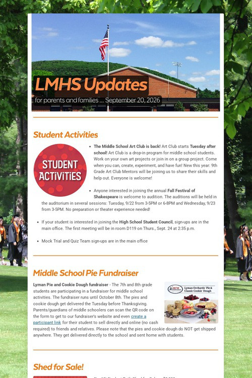 LMHS Updates