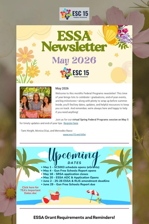 ESSA Newsletter
