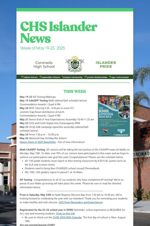 CHS Islander News