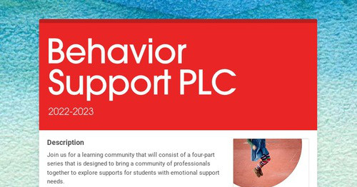 Behavior Support PLC