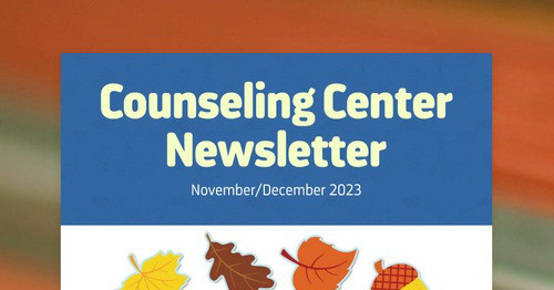 Counseling Center Newsletter