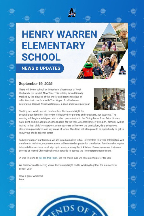 Warren School Weekly Update