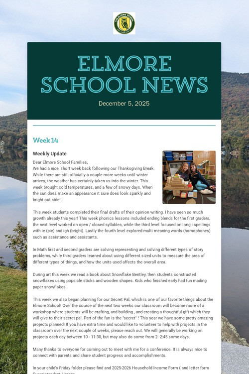 ELMORE School News