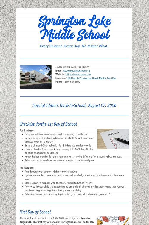 Springton Lake Middle School