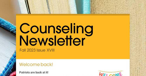 Counseling Newsletter