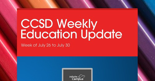 Ccsd Weekly Education Update