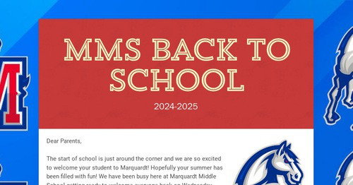 MMS Back to School