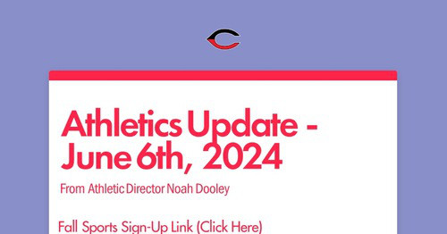 Athletics Update - June 6th, 2024