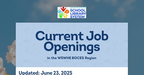 Current Job Openings
