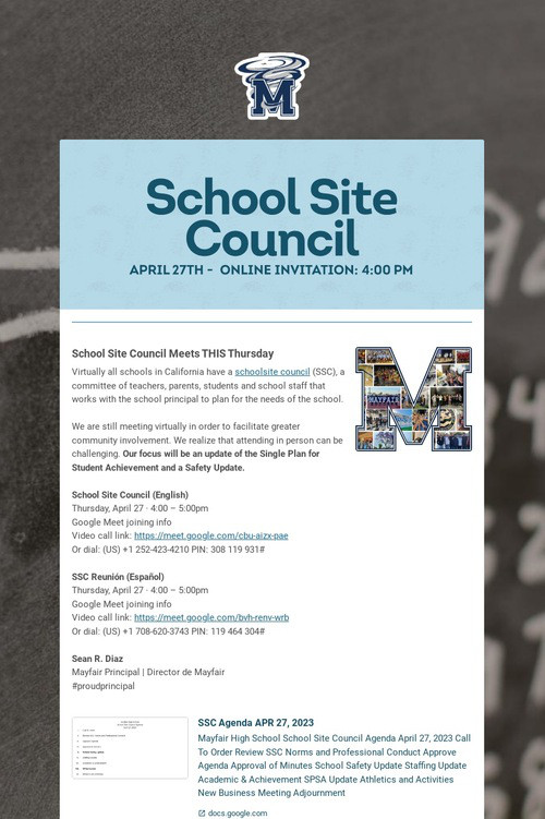 School Site Council