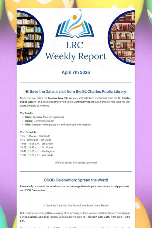 LRC Weekly Update
