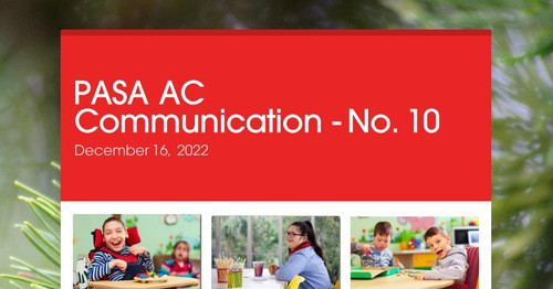 PASA AC Communication - No. 10