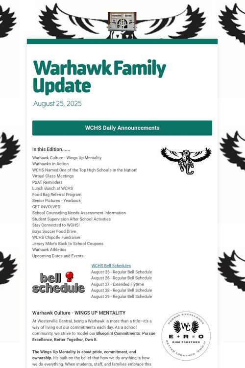 Warhawk Family Update