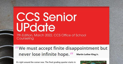 CCS Senior UPdate