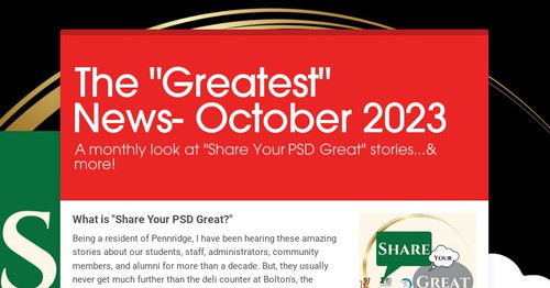 The "Greatest" News- October 2023