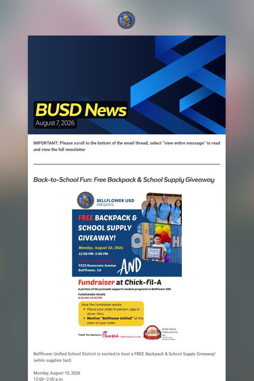 BUSD News