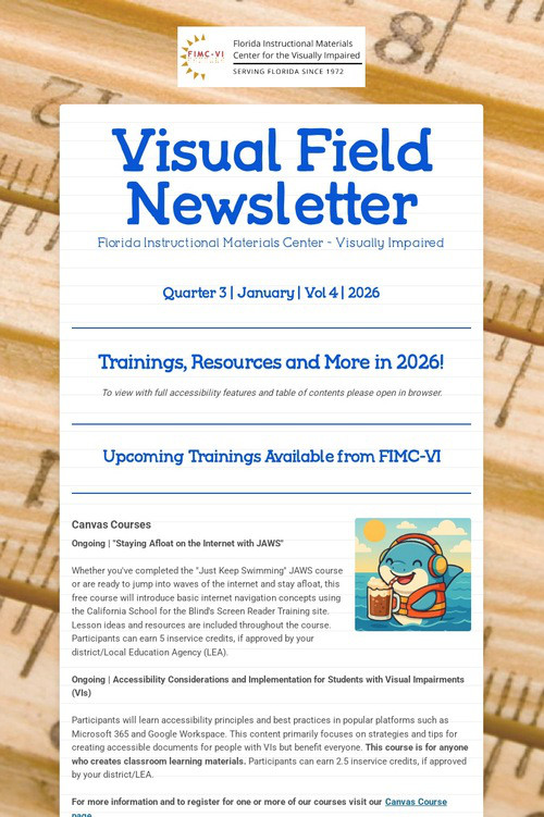 Visual Field Newsletter