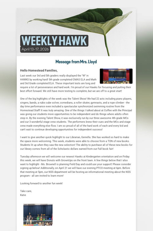 WEEKLY HAWK