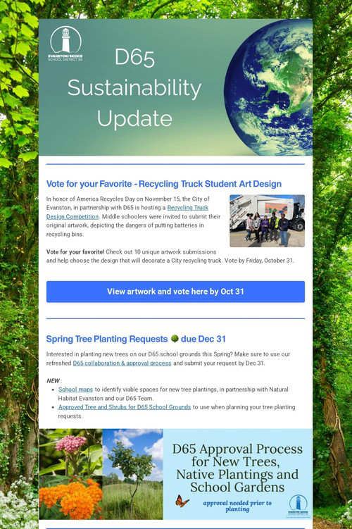 D65 Sustainability Update: Oct 25