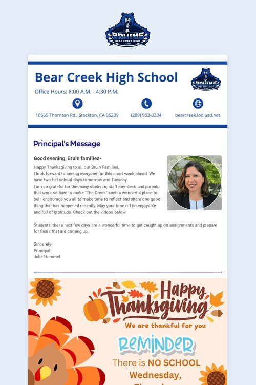 11/24/2024 BCHS Weekly Newsletter