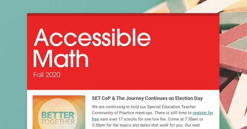 Math Graph Digital Newsletter Design newsletters to spread the word online | Smore