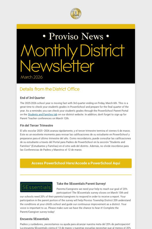 Monthly District Newsletter