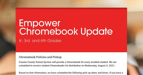 Empower Chromebook Update
