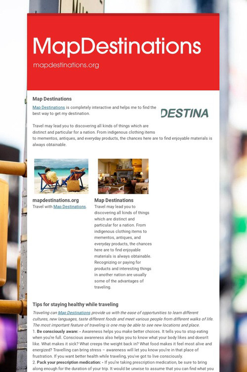 MapDestinations