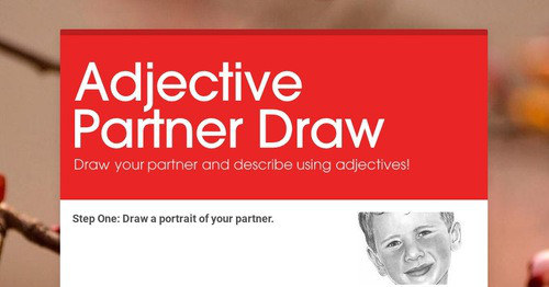 Adjective Partner Draw | Smore Newsletters