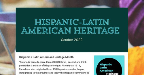Hispanic-Latin American Heritage