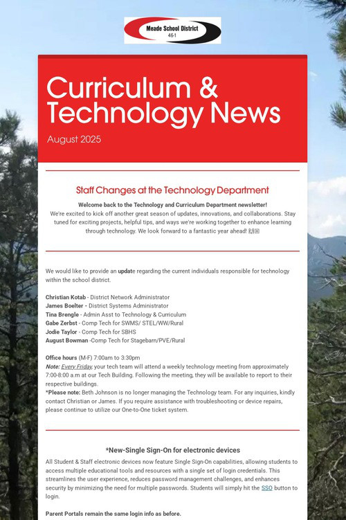 Curriculum & Technology News
