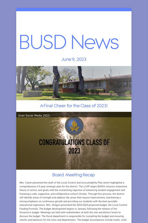 BUSD News