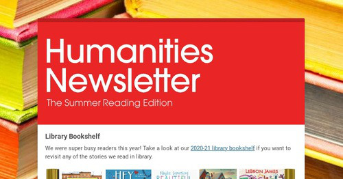 Humanities Newsletter