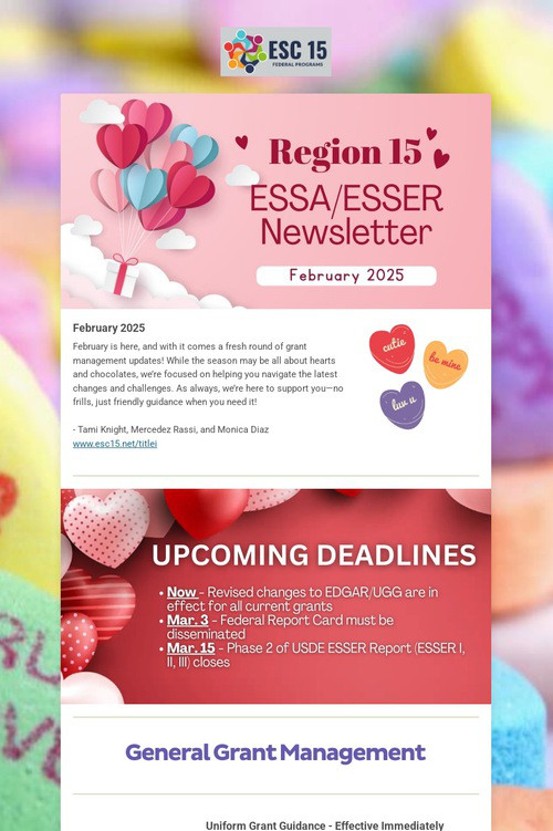 ESSA/ESSER Newsletter