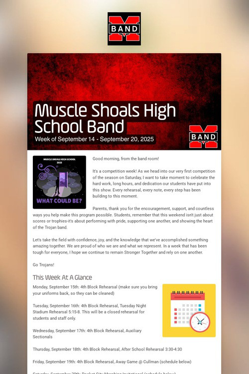 Muscle Shoals High School Band