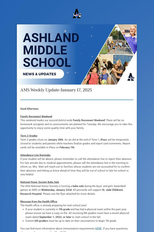 AMS Weekly Update