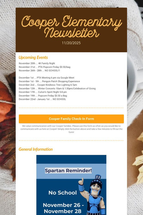 Cooper Elementary Newsletter