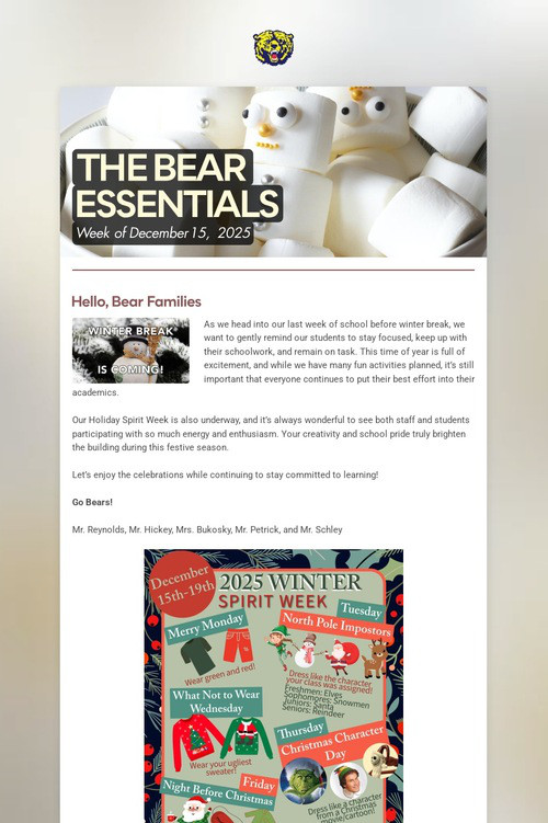 THE BEAR ESSENTIALS