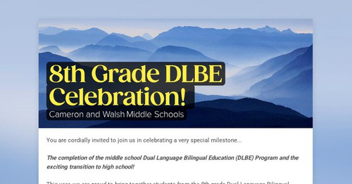 8th Grade DLBE Celebration!