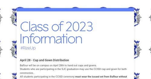 Class of 2023 Information