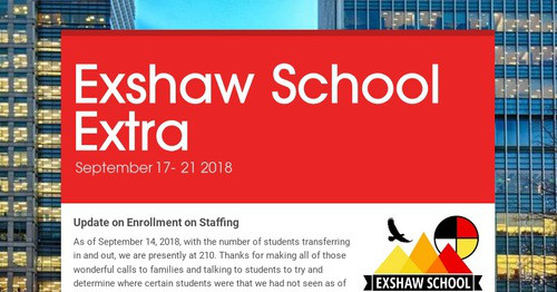 Exshaw School Extra | Smore Newsletters