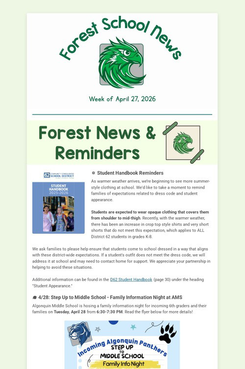 Forest School News (4.26.26)