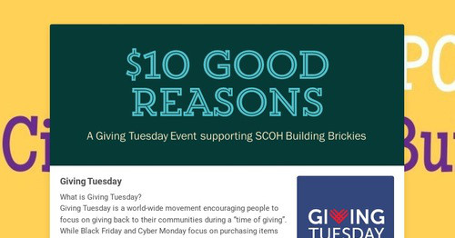$10 GOOD REASONS