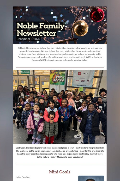 Noble Family Newsletter