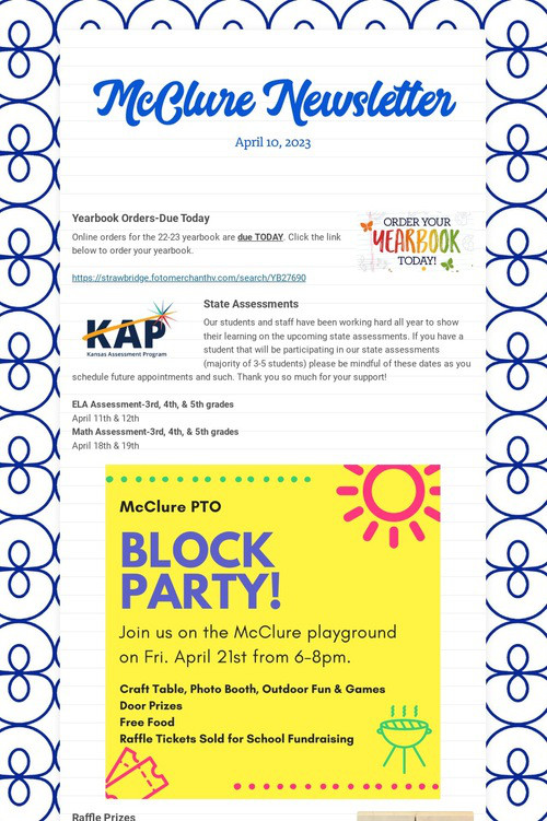 McClure Newsletter