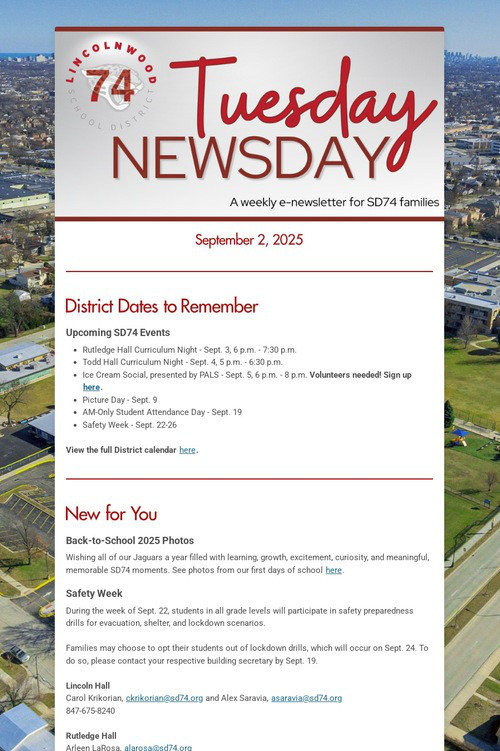 Tuesday Newsday