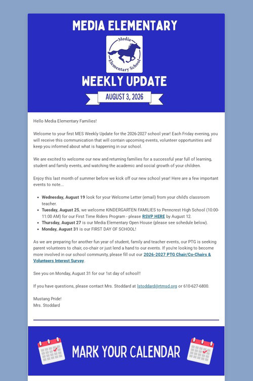 MES Weekly Update