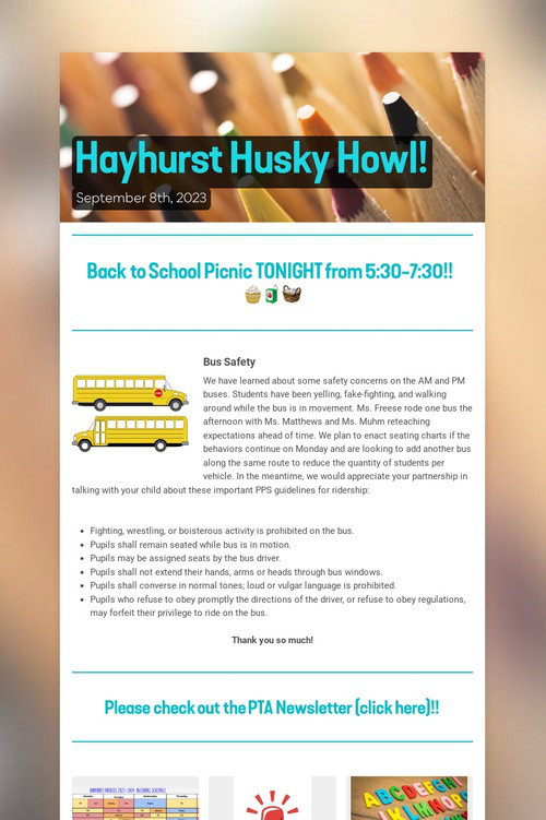 Hayhurst Husky Howl!