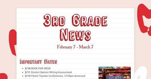 3rd Grade News