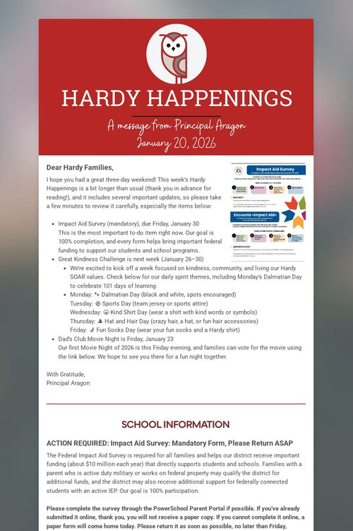 Hardy Happenings